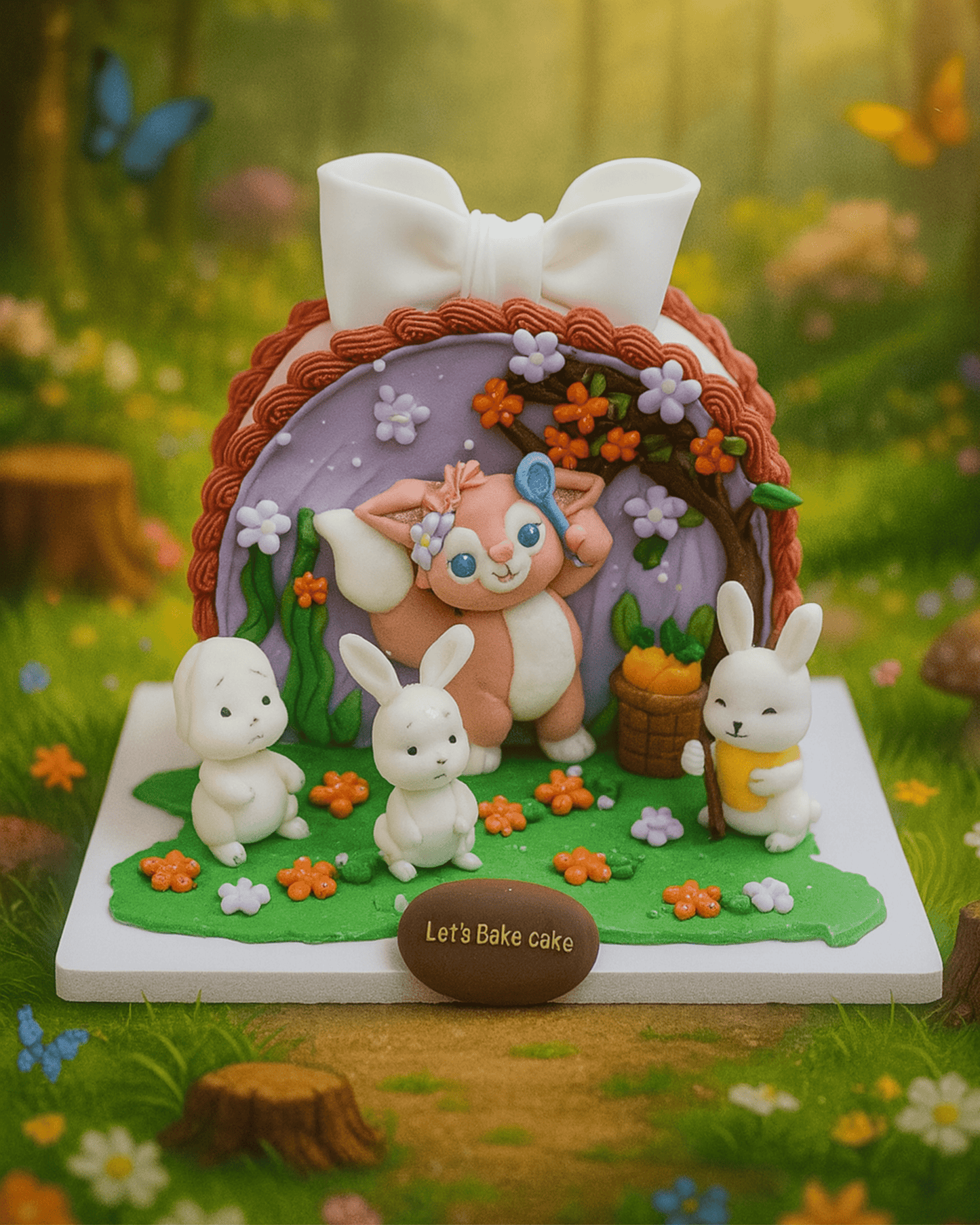 Bunny Garden Cake