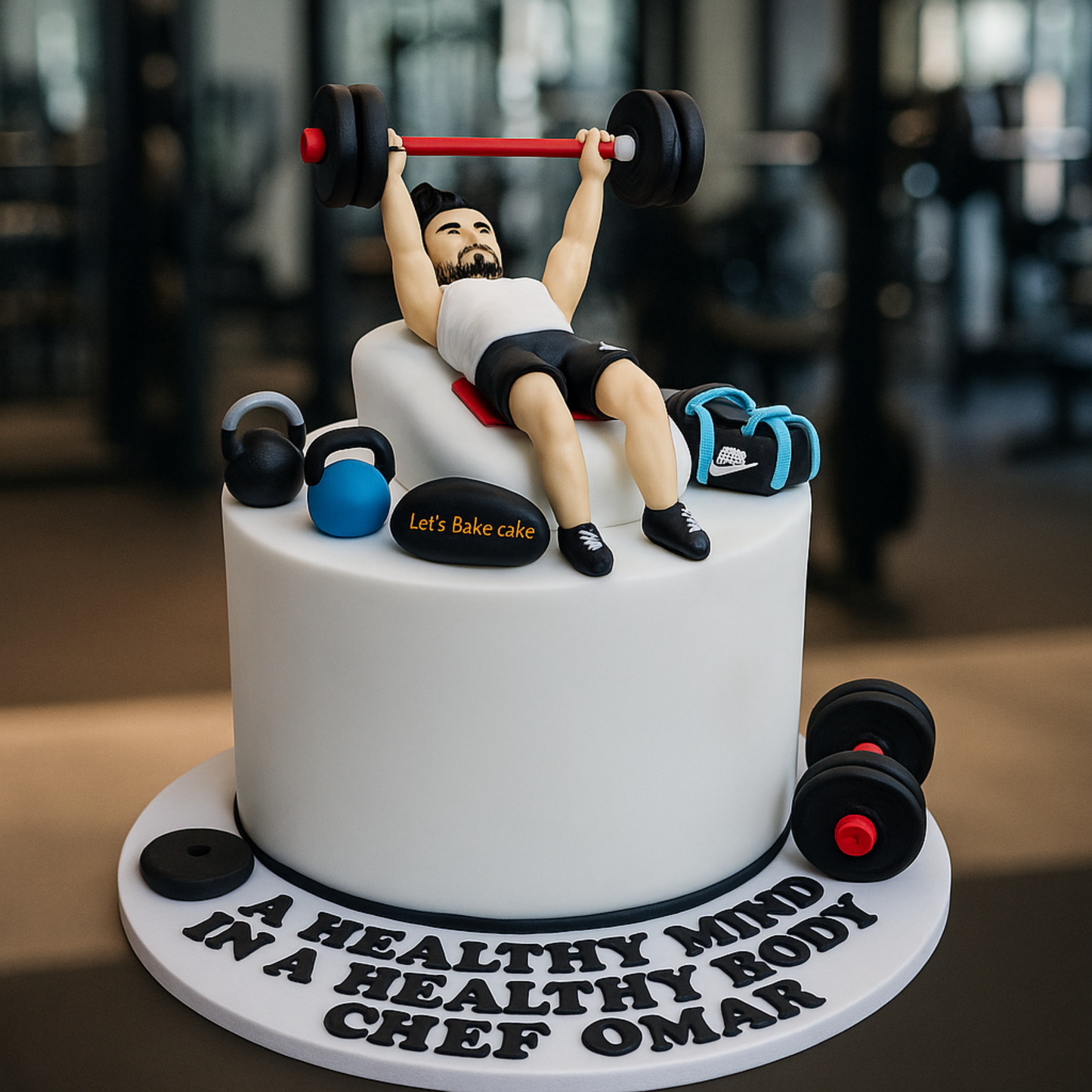 Gym Workout Theme Cake