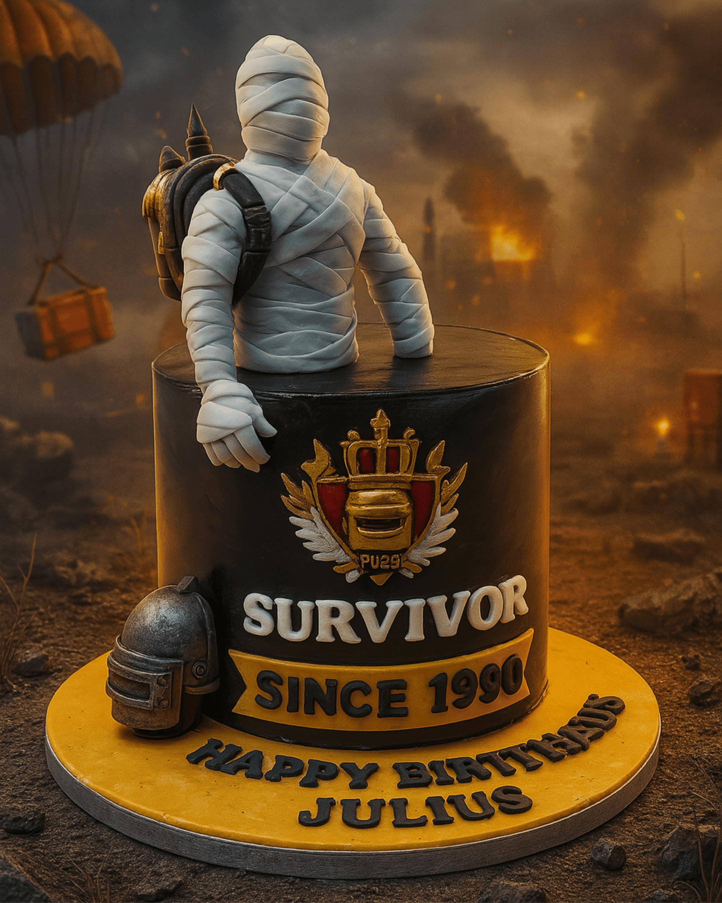 PUBG Survivor Cake