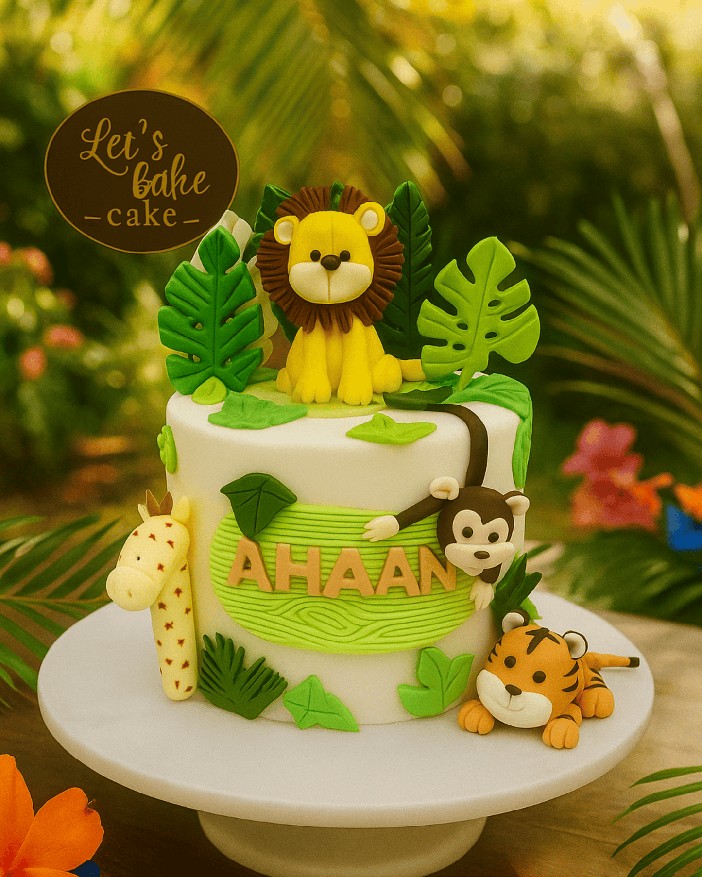 Jungle Animal Cake