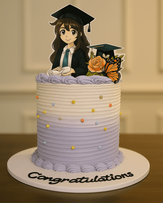Graduation Girl Anime Cake