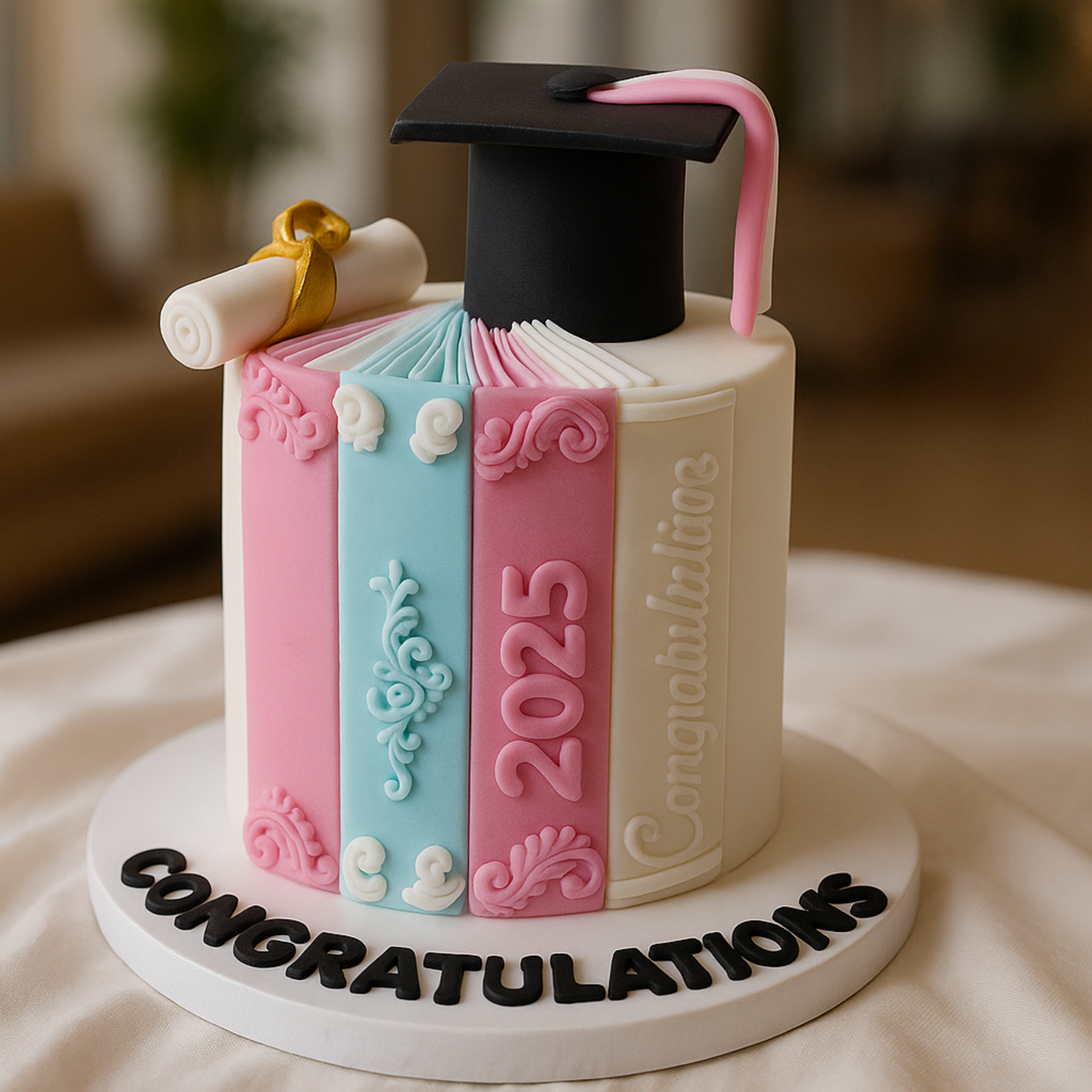 Graduation Book Cake 2025