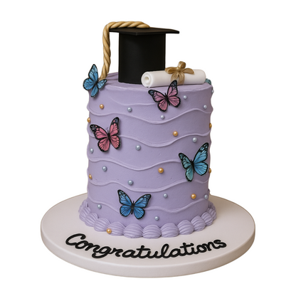 Butterfly Dreams Graduation Cake