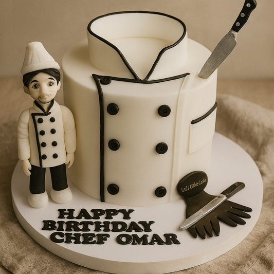 Chef-Themed Birthday Cake
