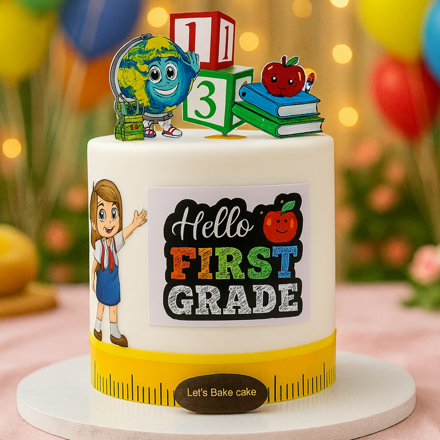 Hello First Grade cake