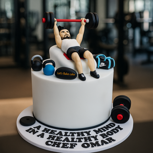 Gym Workout Theme Cake