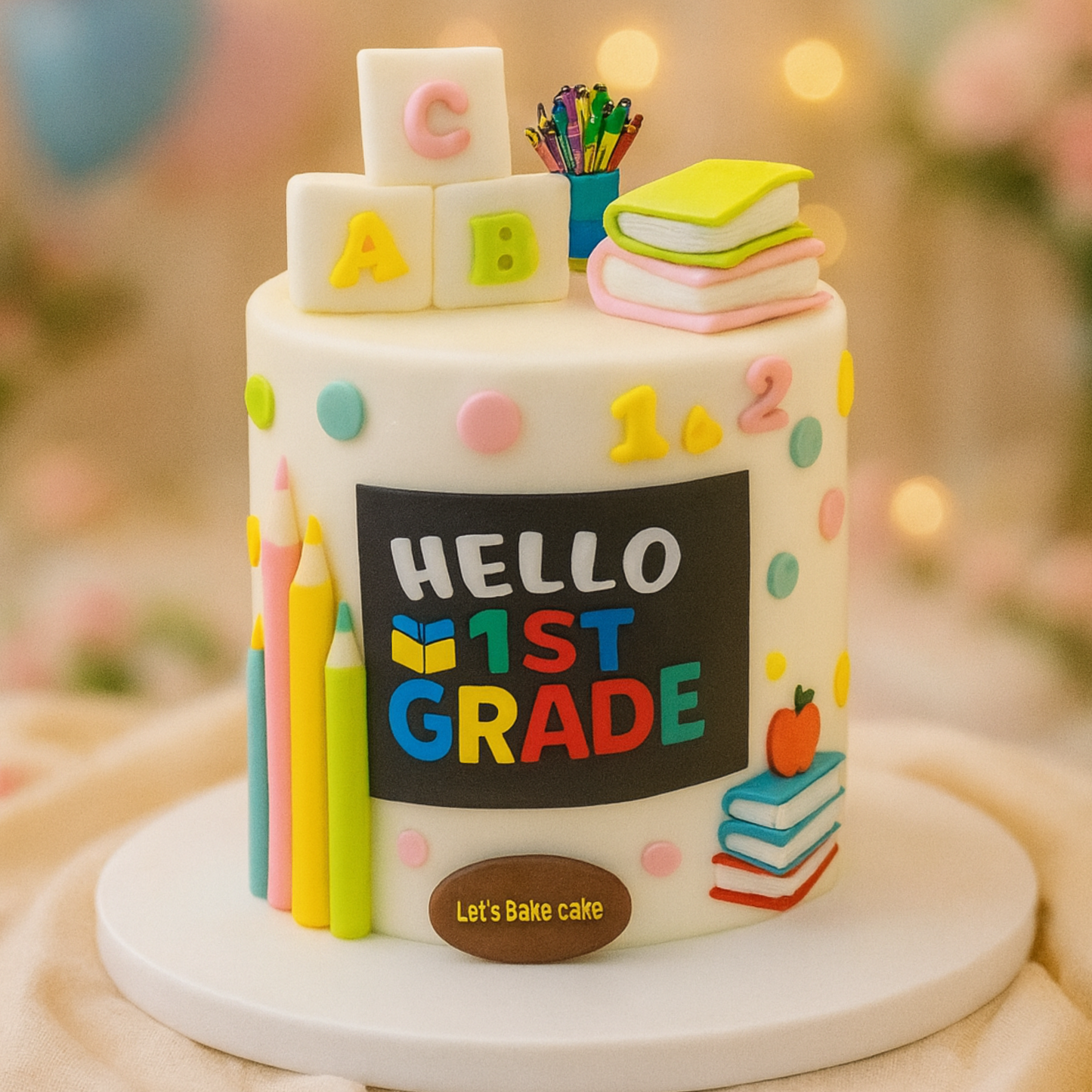 Hello 1st Grade cake