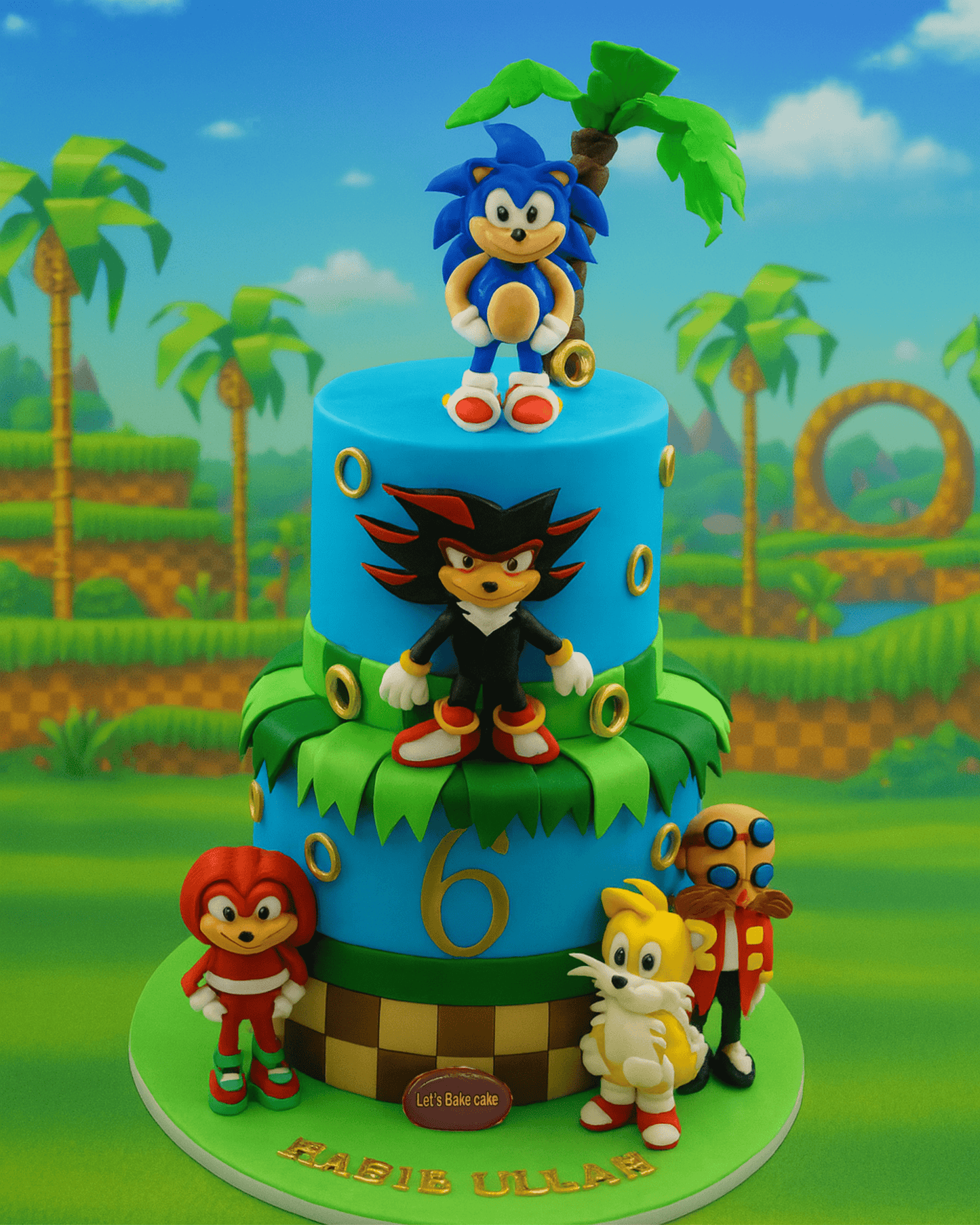 Sonic the Hedgehog Birthday Cake