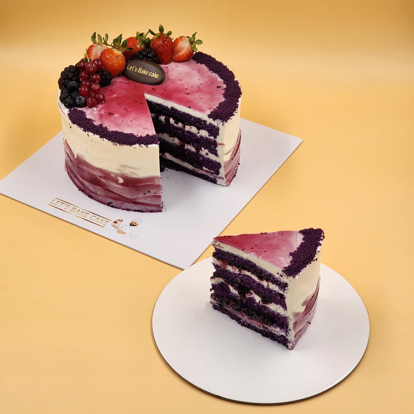Purple Berry Delight Cake