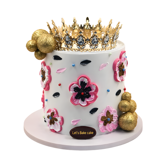 Royal Floral Crown Cake