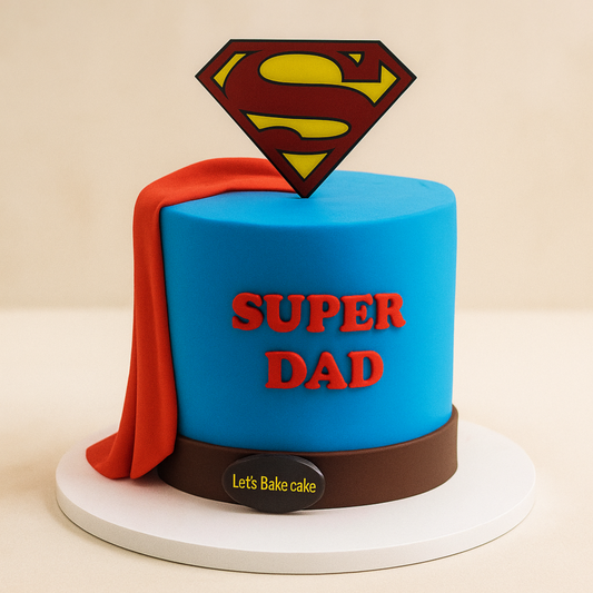 Super Dad Hero Cake