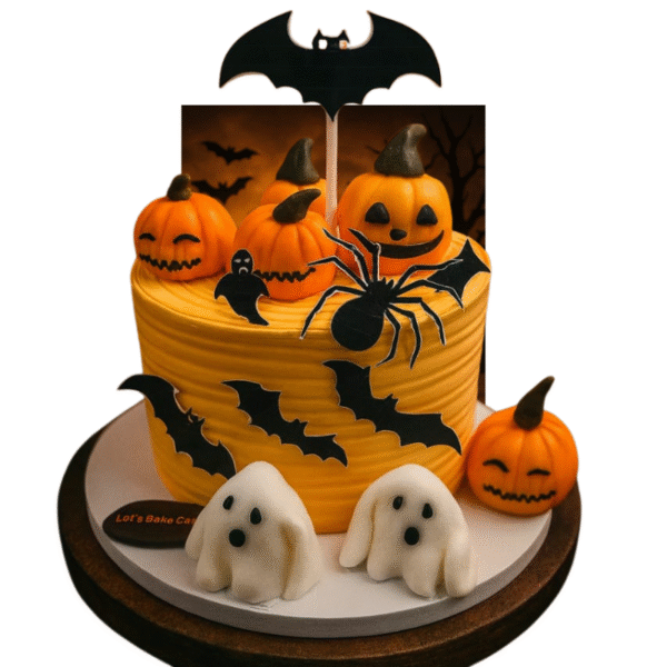 Halloween With 3D Bat Cake