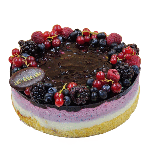 Mixed Berry Mousse Cake