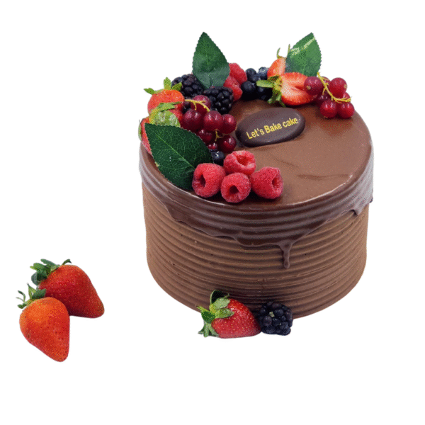 Chocolate Fruit Crown Cake