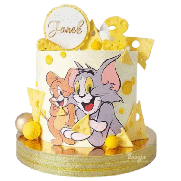 Tom & Jerry Theme Cake