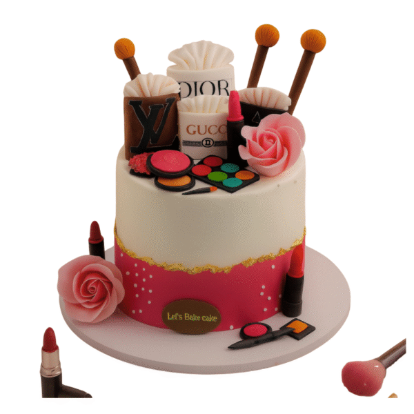 Luxury Makeup Theme Cake