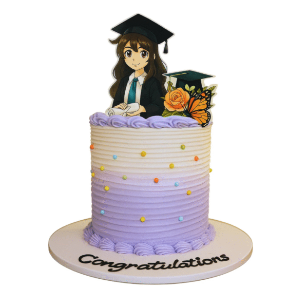 Graduation Girl Anime Cake