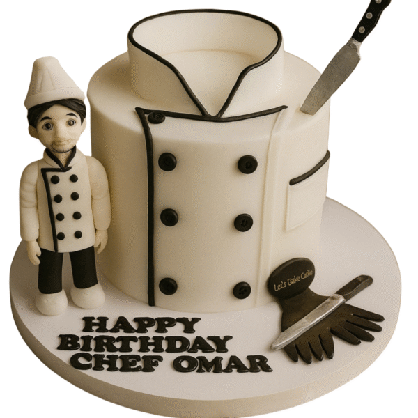 Chef-Themed Birthday Cake