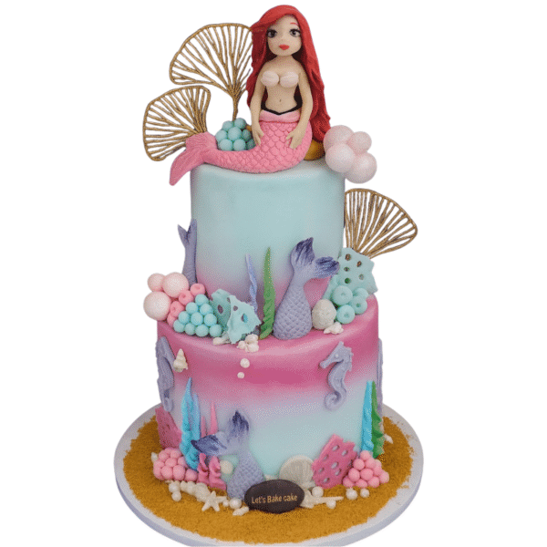 Mermaid Theme Birthday Cake