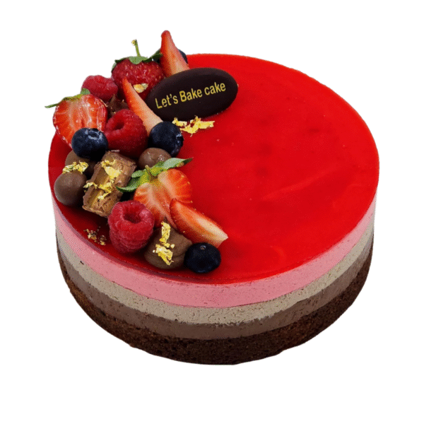 Triple Chocolate & Berry Mousse Cake