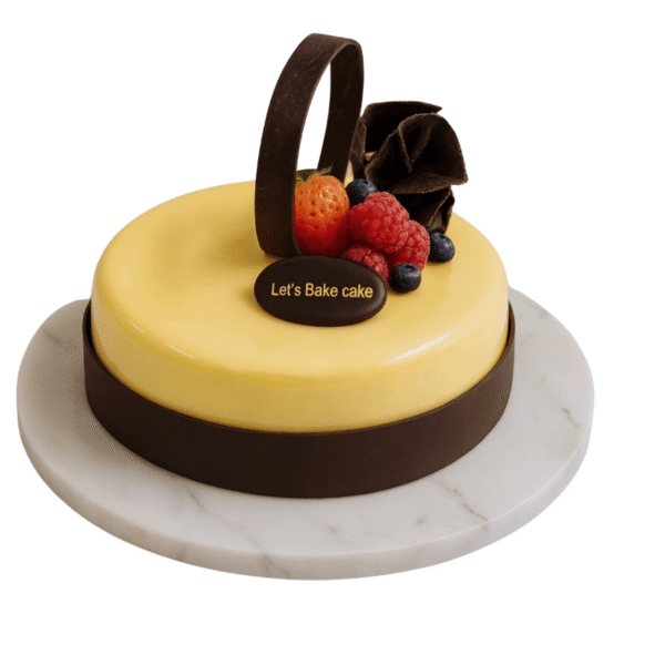 YellowGlazeEleganceCake