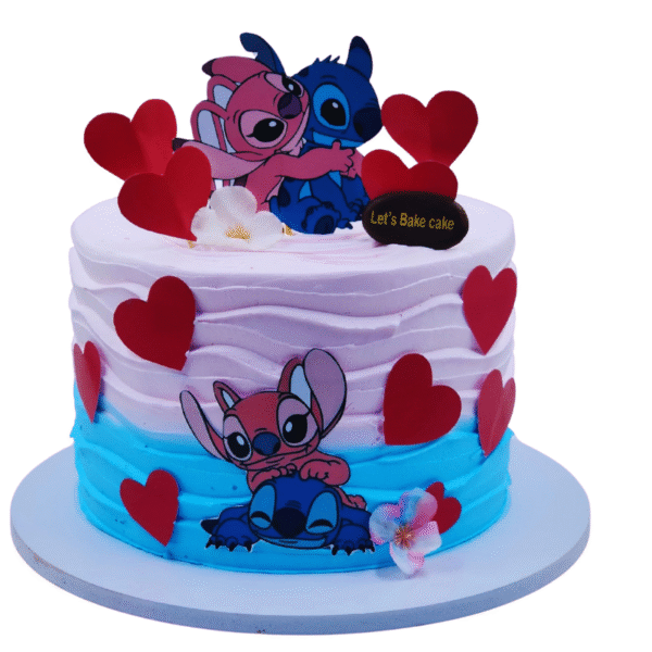Stitch_AngelCoupleCake