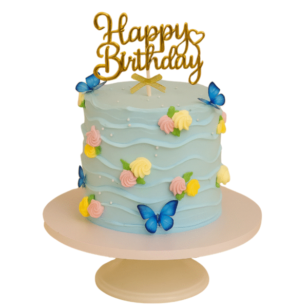 Pastel Garden Butterfly Cake