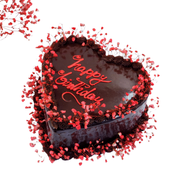 Heart-Shaped Chocolate Cake