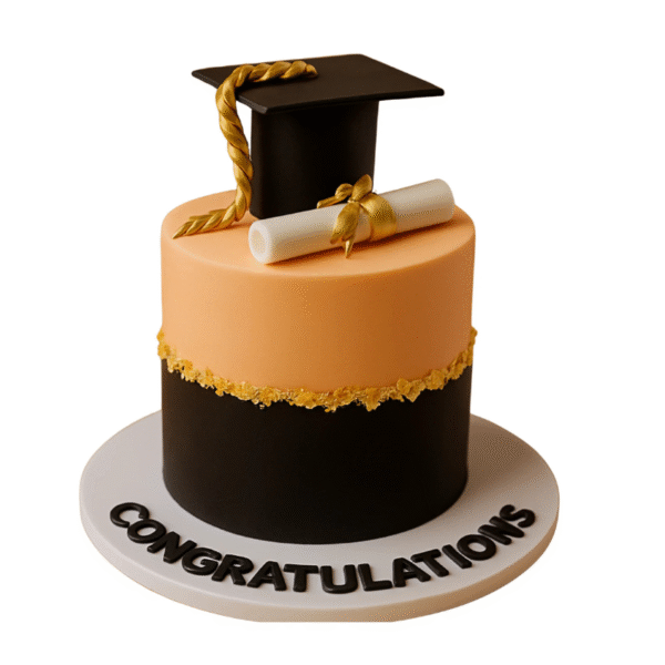 Modern Luxe Graduation Cake