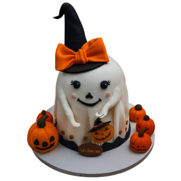 Halloween 3D Pumpkin Cake